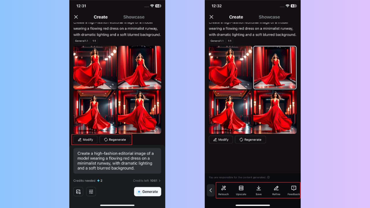 Neu generieren und exportieren