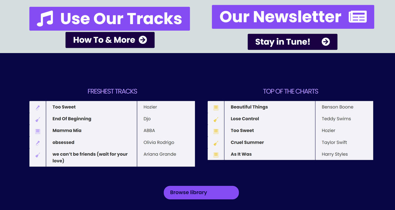 Producciones en línea de Sing2music