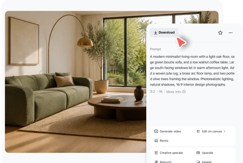 Refine and download your design