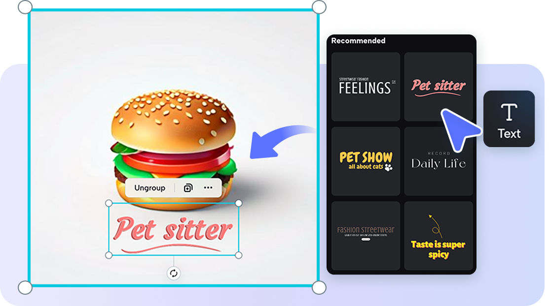 AI-based na pag-customize ng font at icon