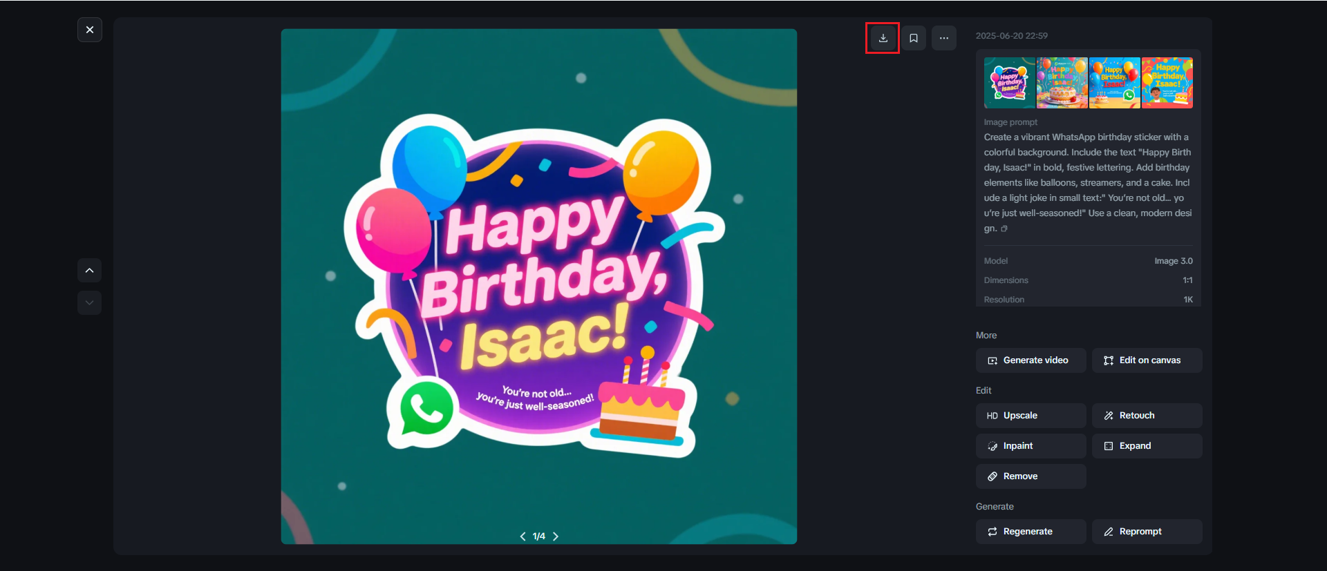 sticker happy birthday WhatsApp