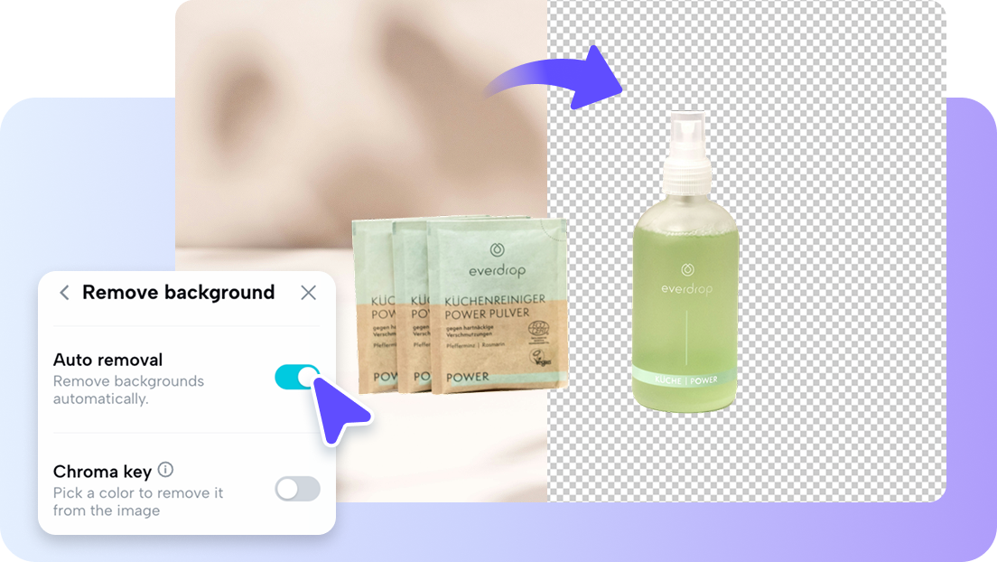 Remove backgrounds with AI