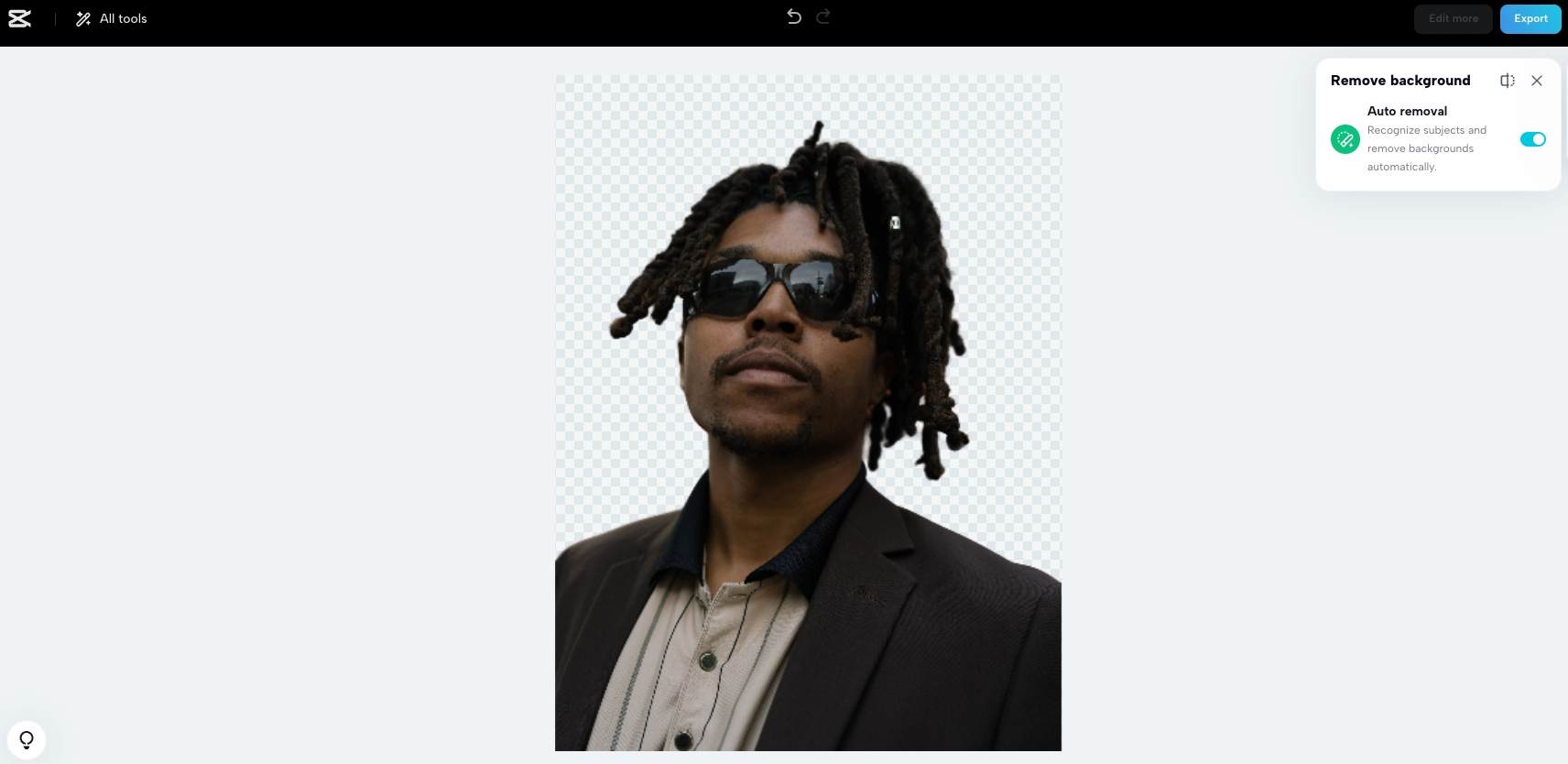 Edit the background