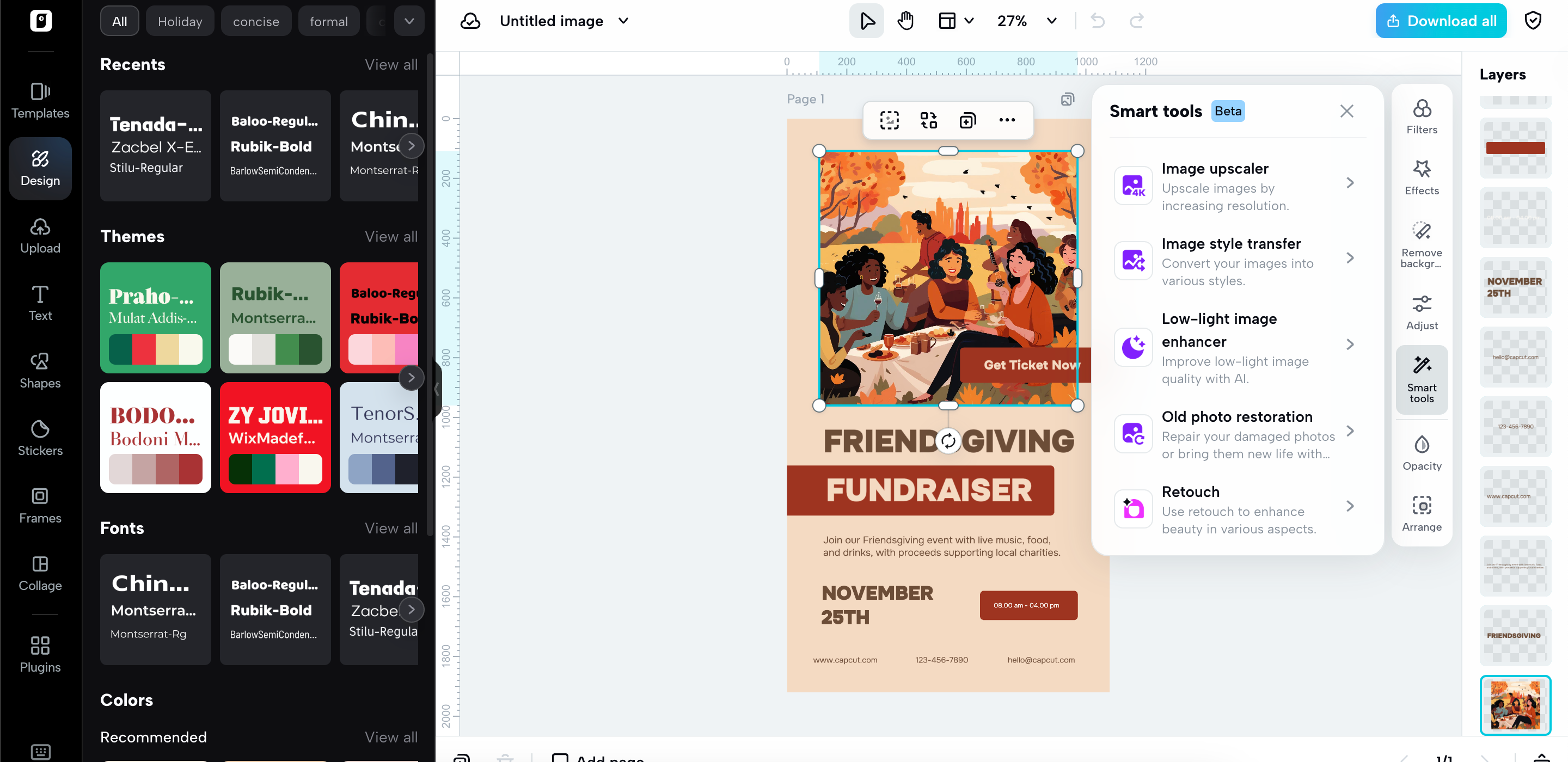Ferramentas de edição avançadas