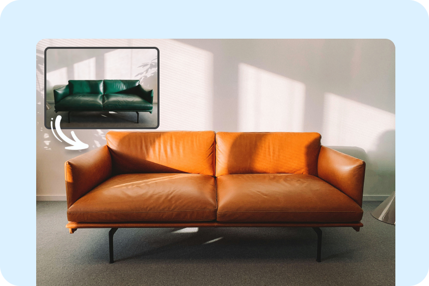 E-commerce product color change