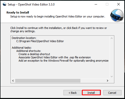 Install the OpenShot video editor for free