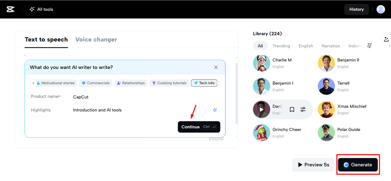 Convirtiendo tu texto en voz