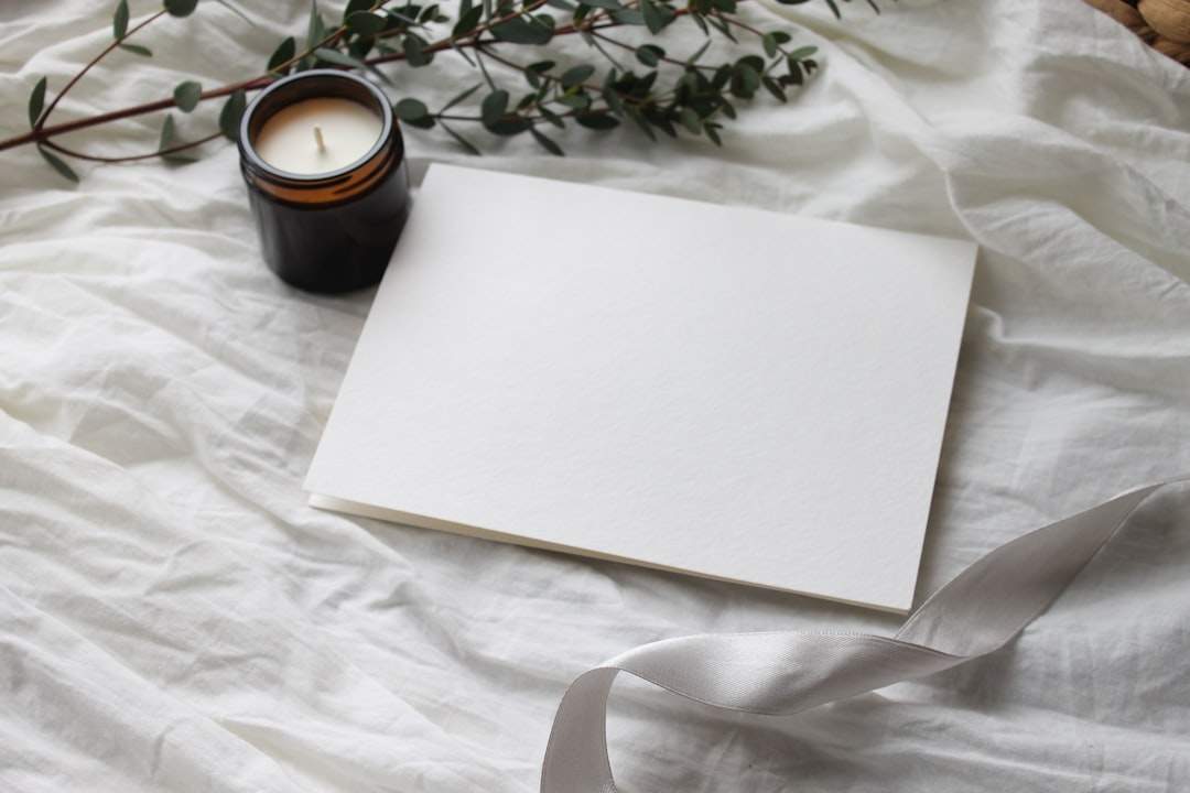 Candlelit invitation card