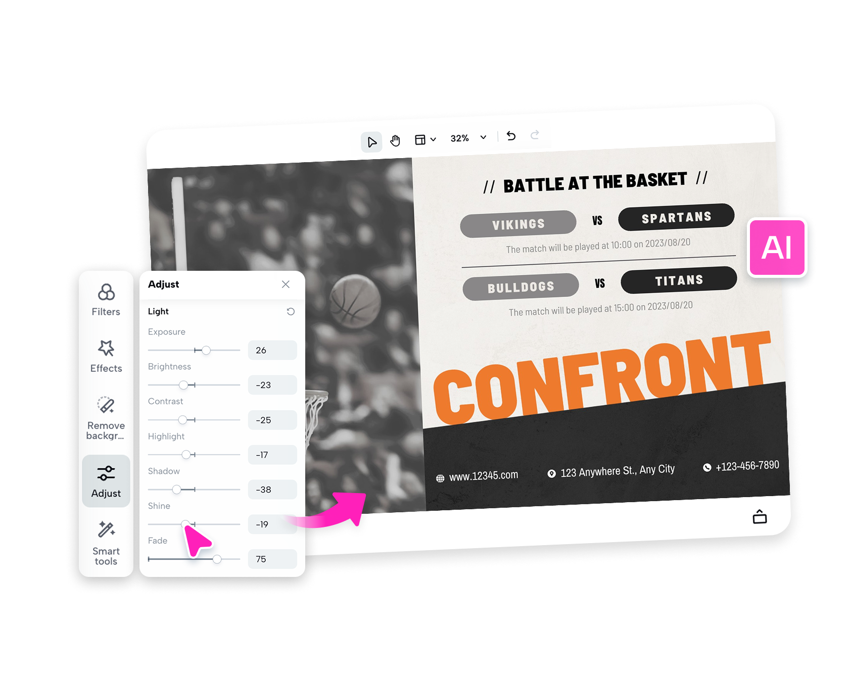 Создатель флаеров для мероприятий