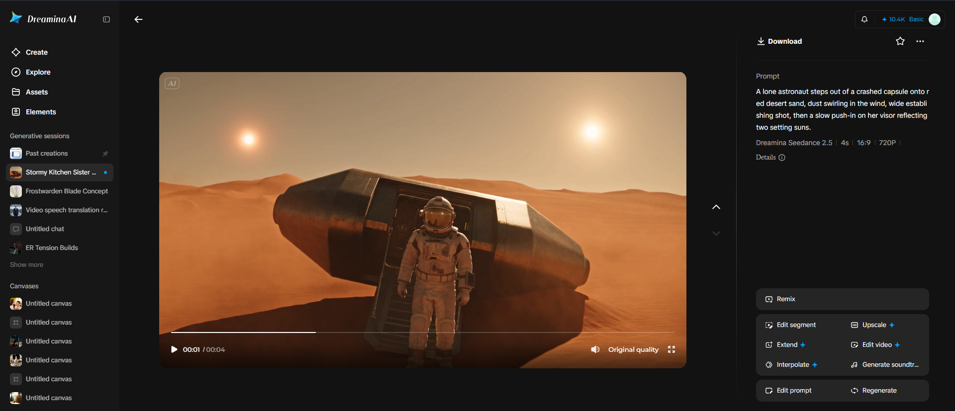Storyboard to rough cut