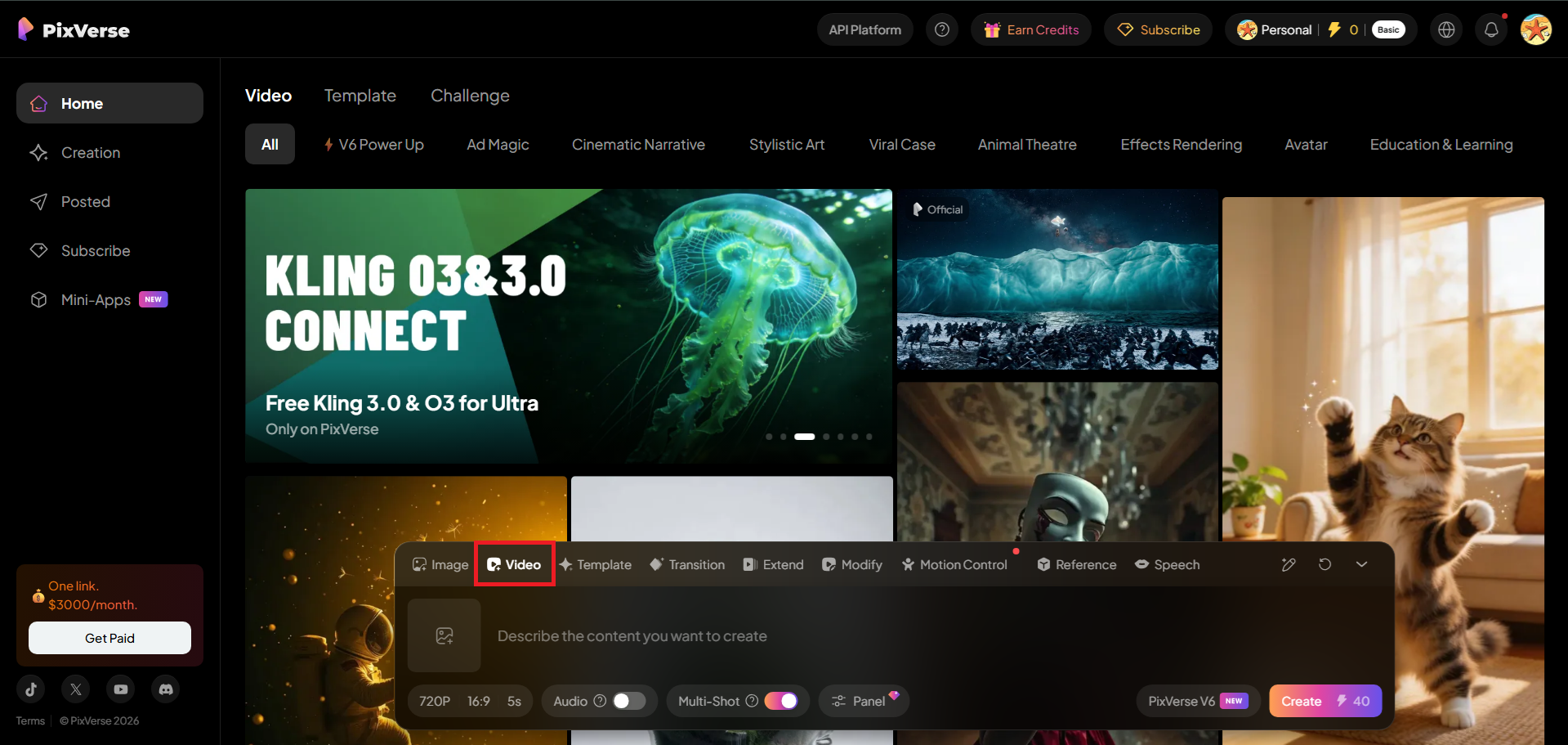 Choose video mode