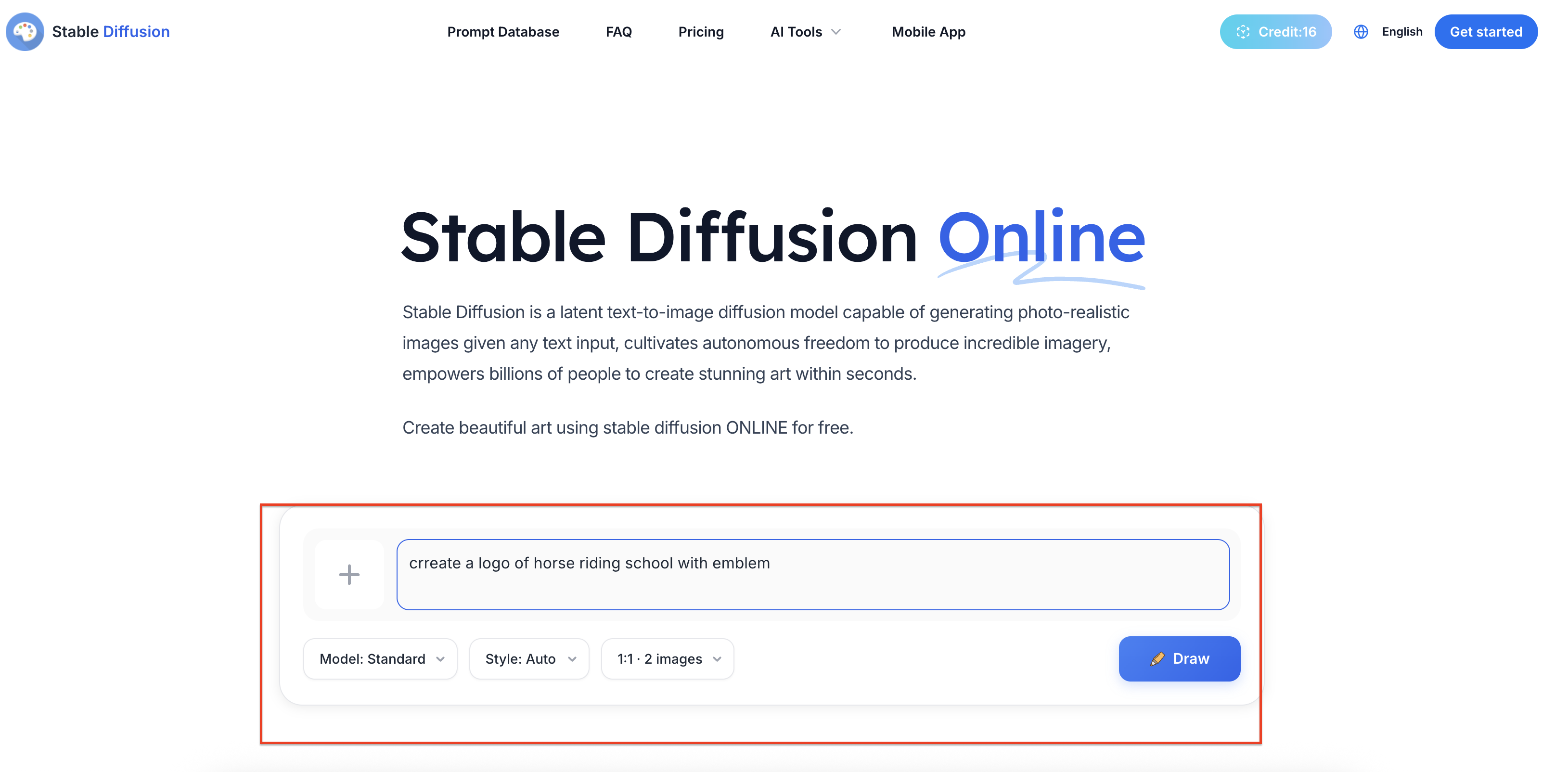Write a clear logo prompt