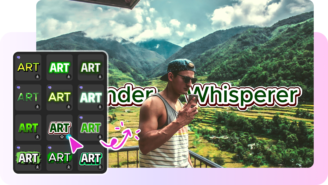 Custom text styles for images in CapCut