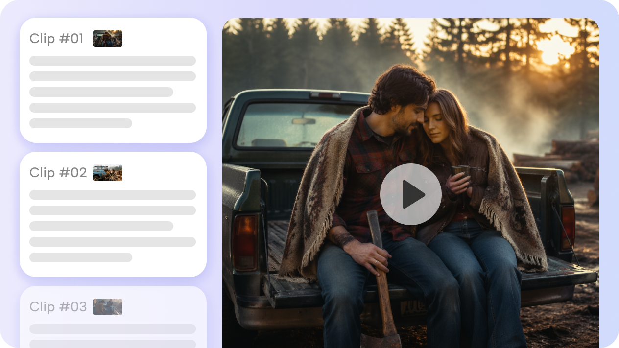 Build storyboards before generating video clips
