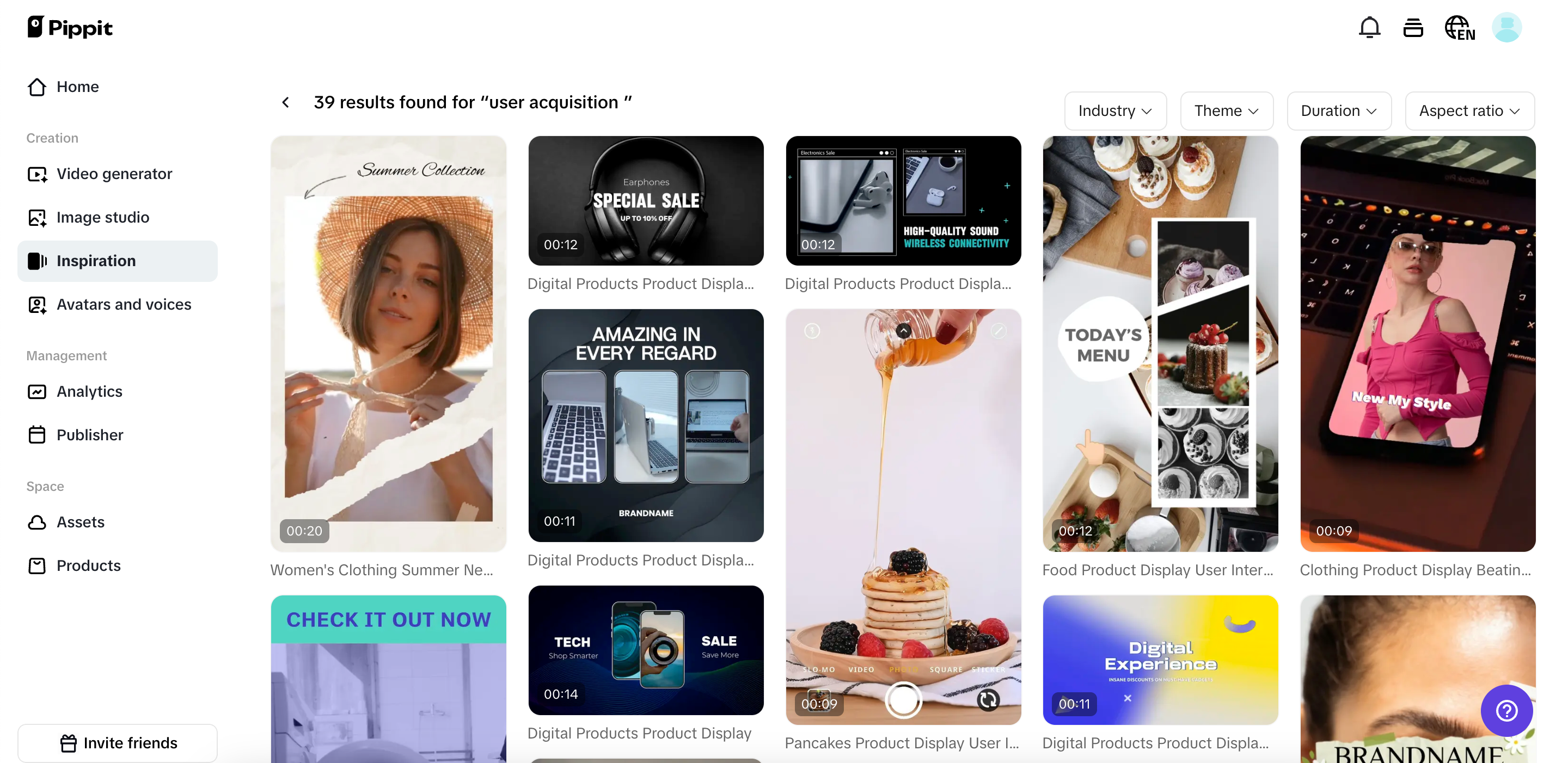 Custom templates ready for use