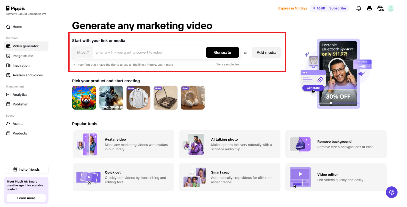 Ilagay ang link ng produkto o mag-upload ng larawan