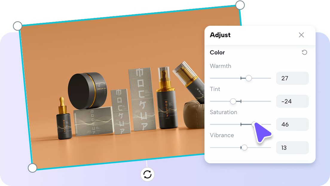 Állítható színbeli beállítások a lenyűgöző kimenetekért