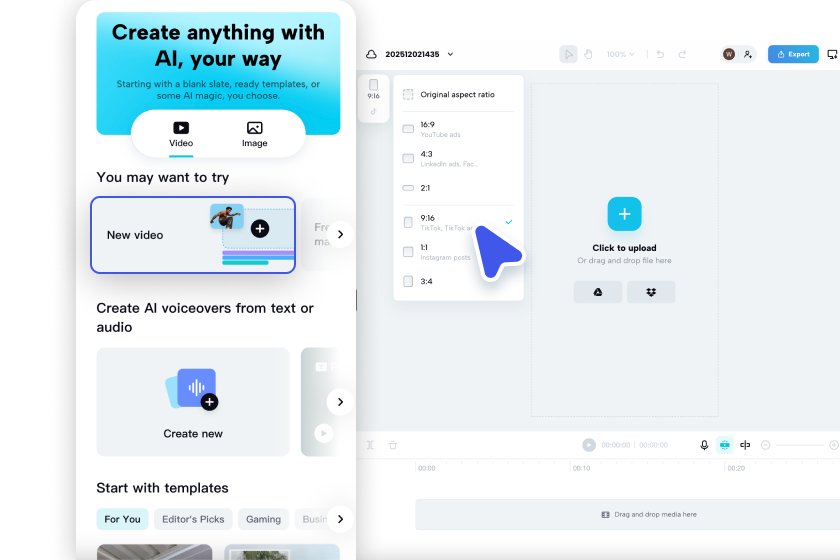  Access CapCut's online platform