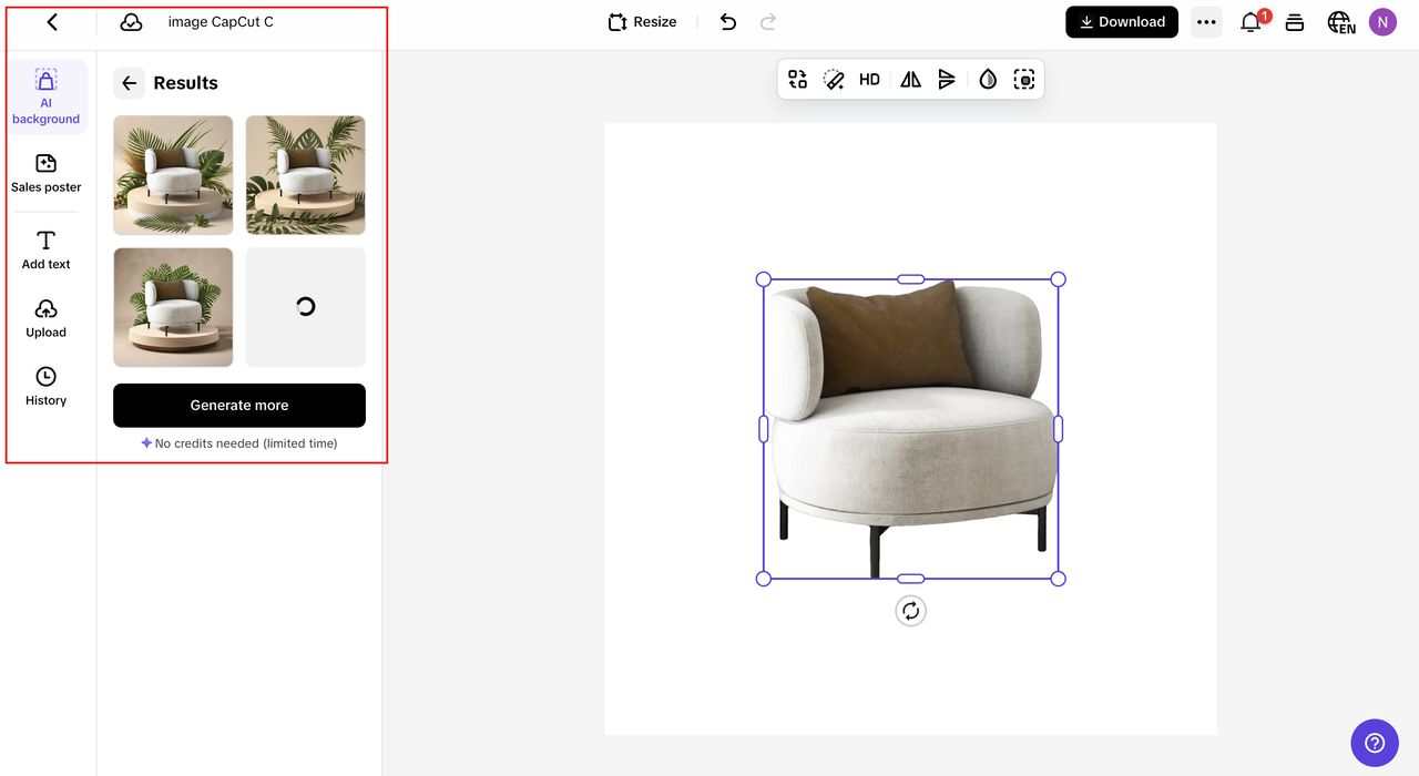 AI powered advanced editing
