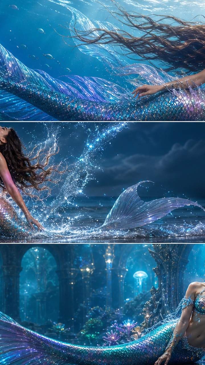 mermaid effect mobile hero