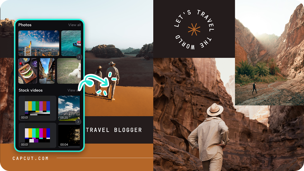 High-quality image and video integration