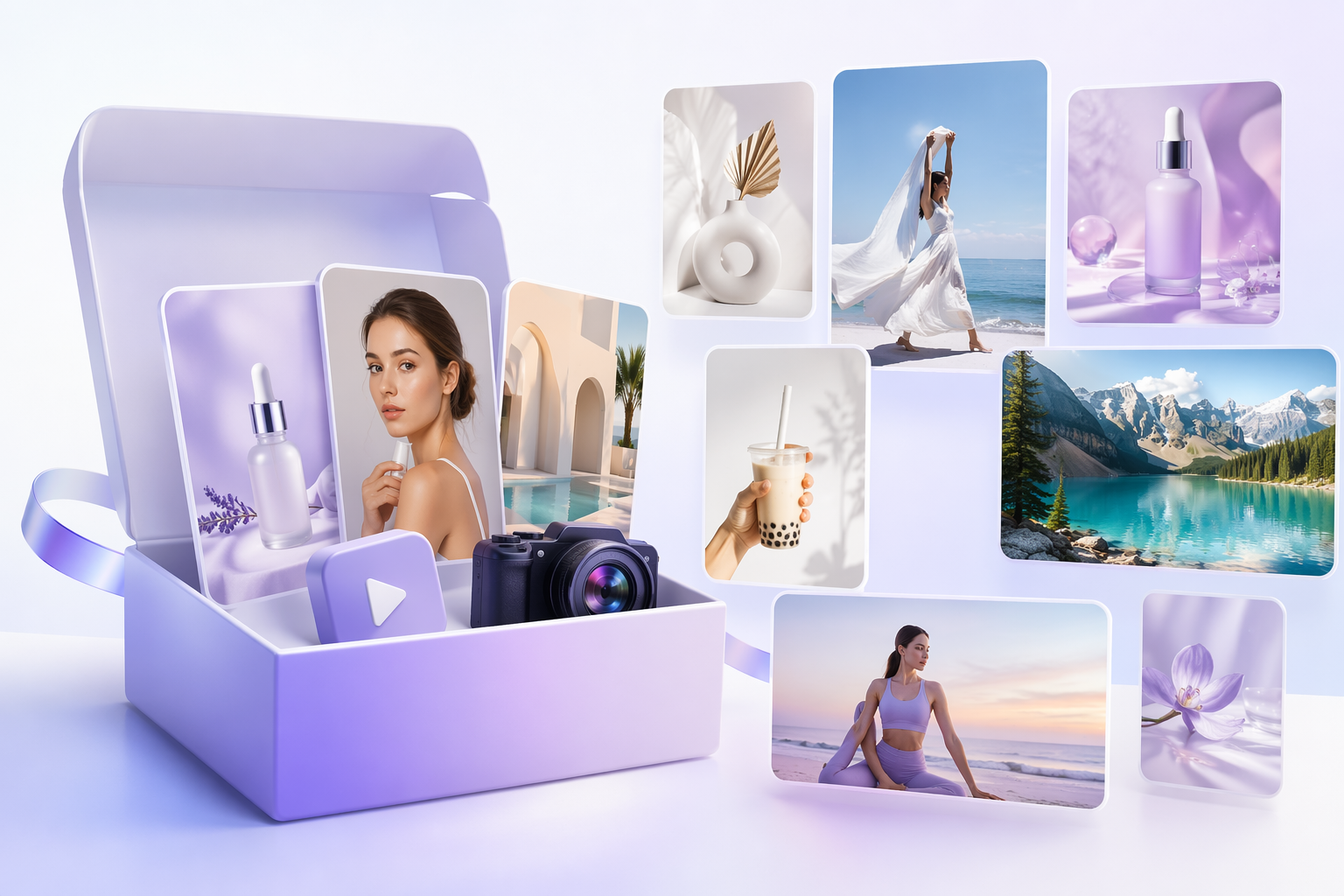 AI Starter Pack marketing visual output preview