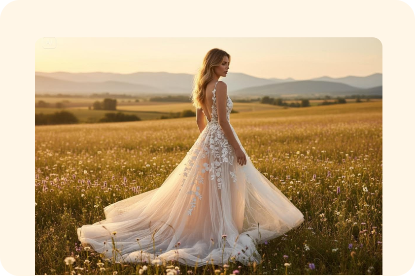 AI dress styling voor sociale media