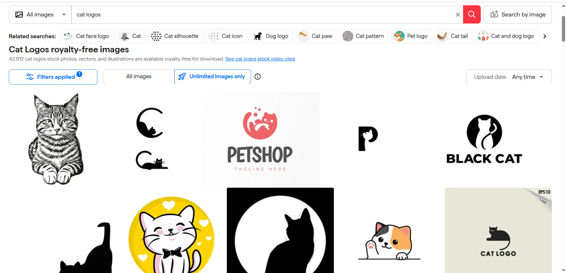 Shutterstock - the best resource to explore cats logo