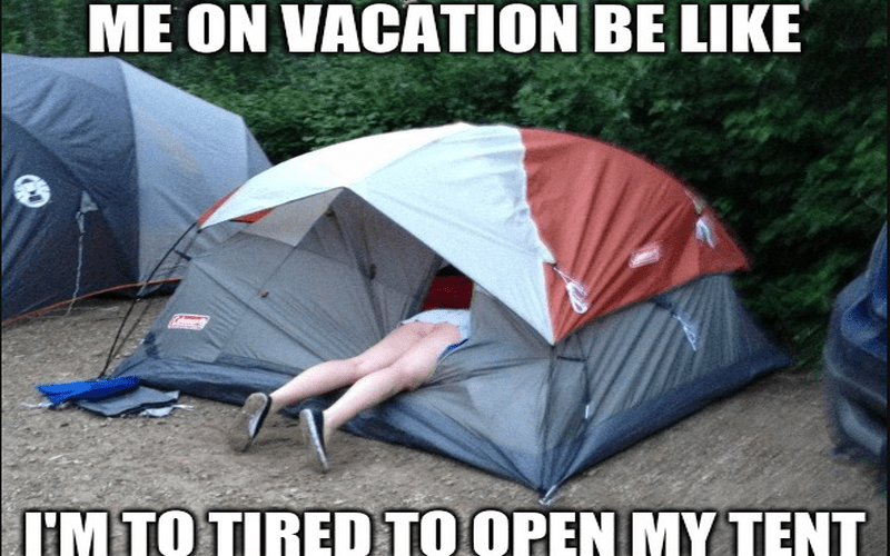Me on vacation be like meme