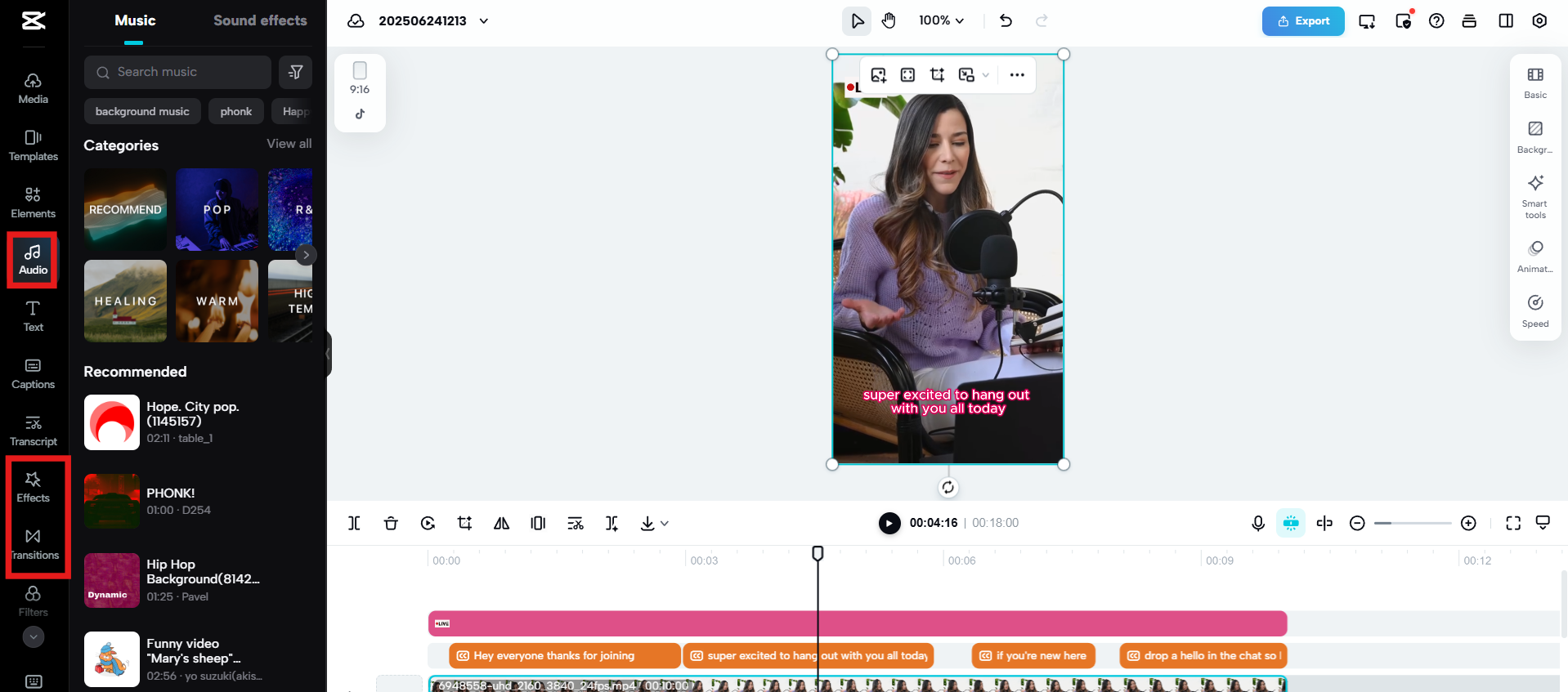 Add Snapchat live realism effects