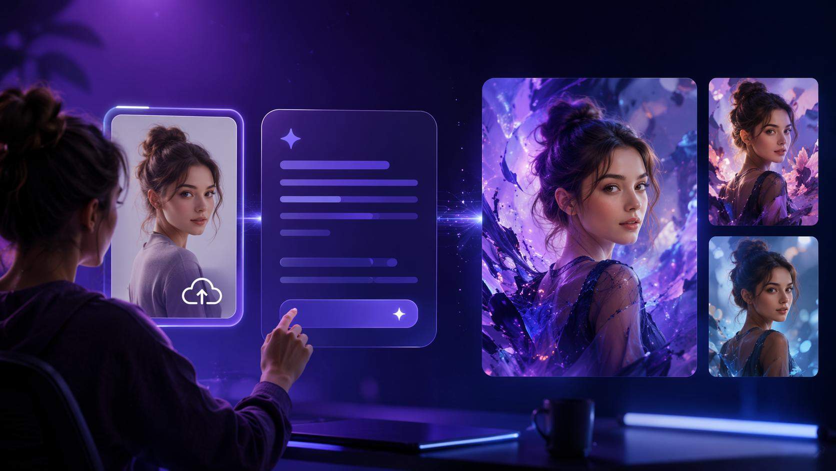 16:9 Dreamina Gemini AI photo prompt copy paste trend hero image