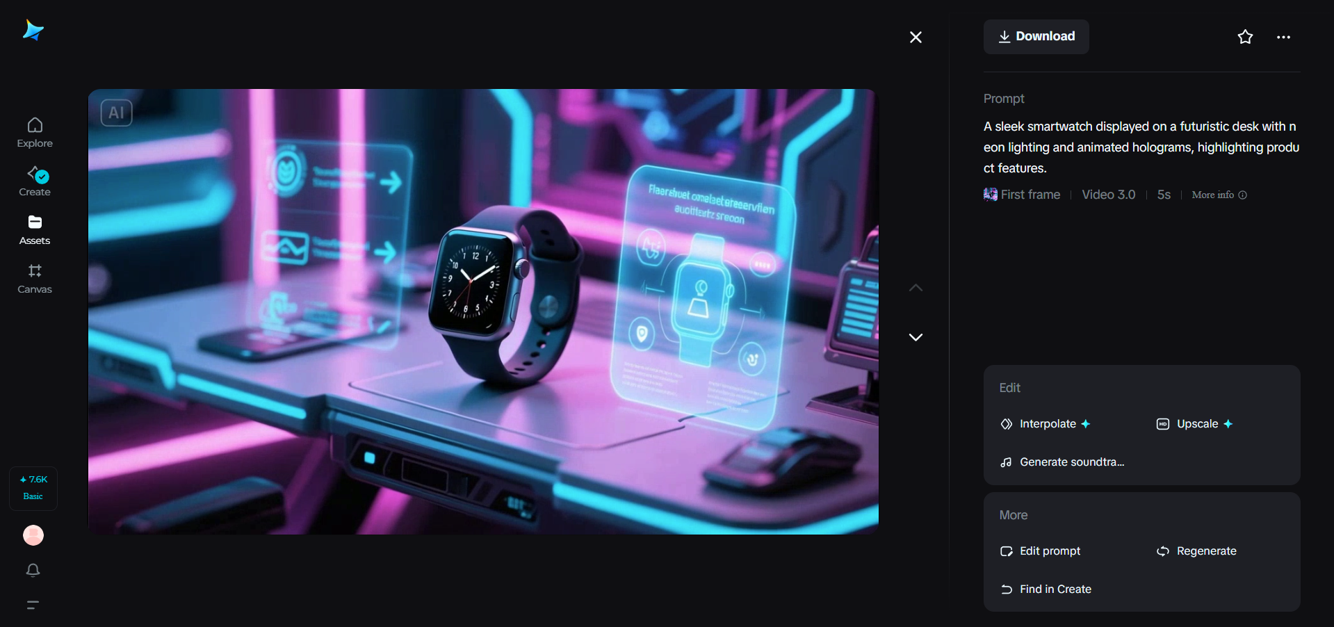 Marketing & ads, AI-generated scene