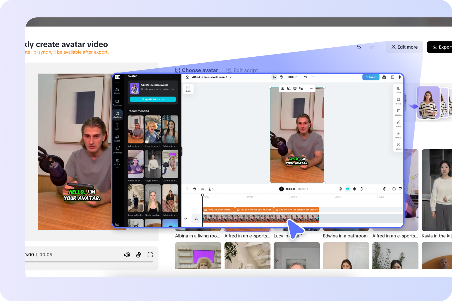 Create lip sync videos
