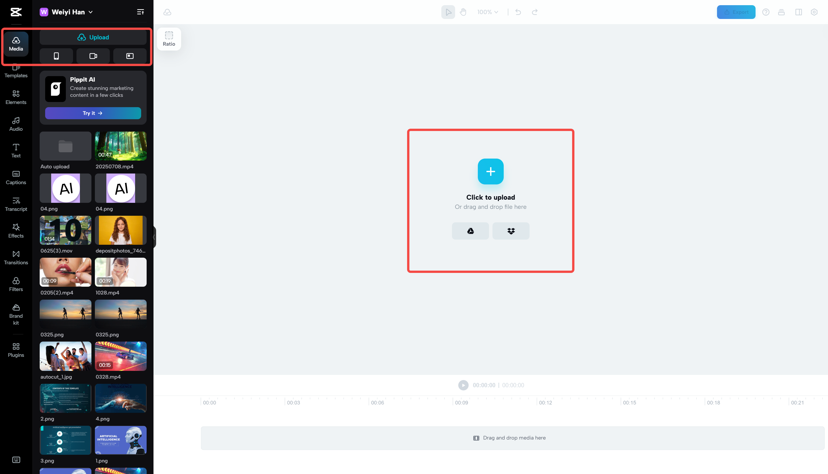 Upload your video