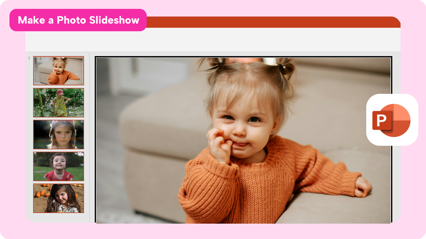 how to make a photo slideshow in PowerPoint