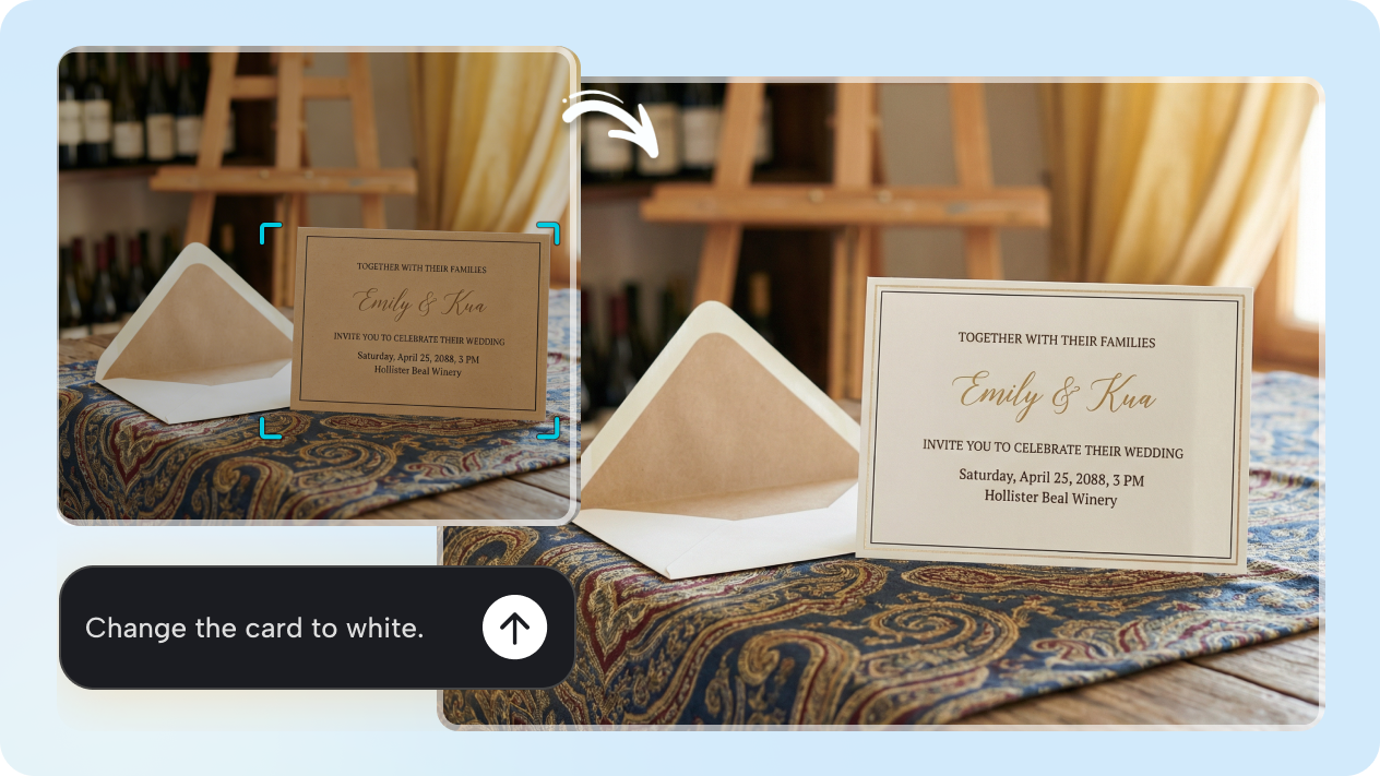 Customize mockup details with Interactive editing