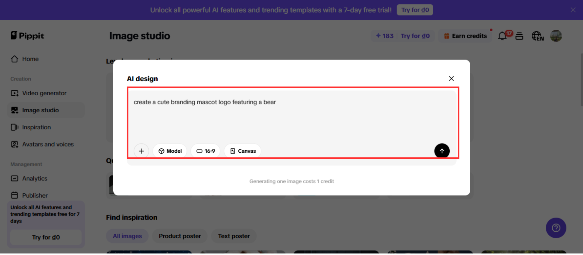 Generate your mascot