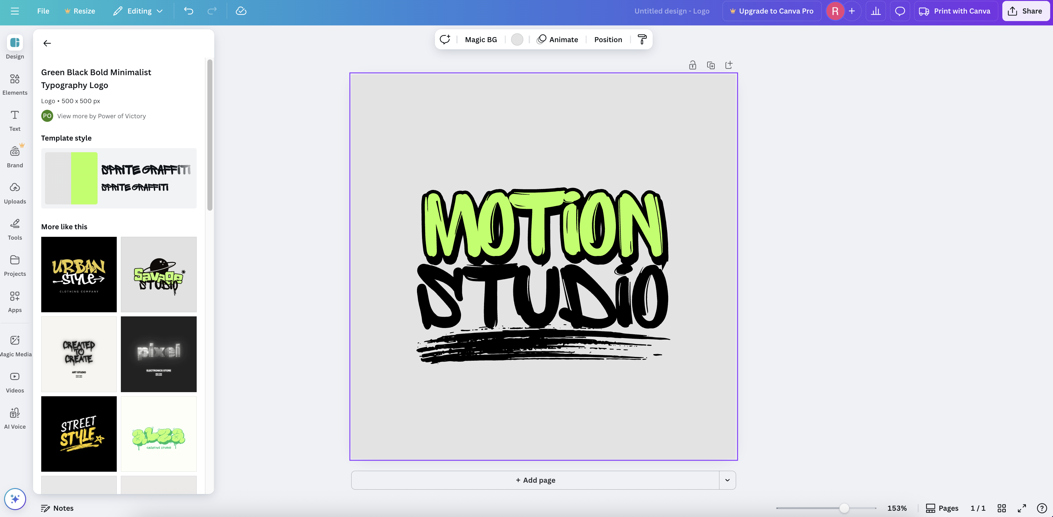 Canva free AI logo design and download tool
