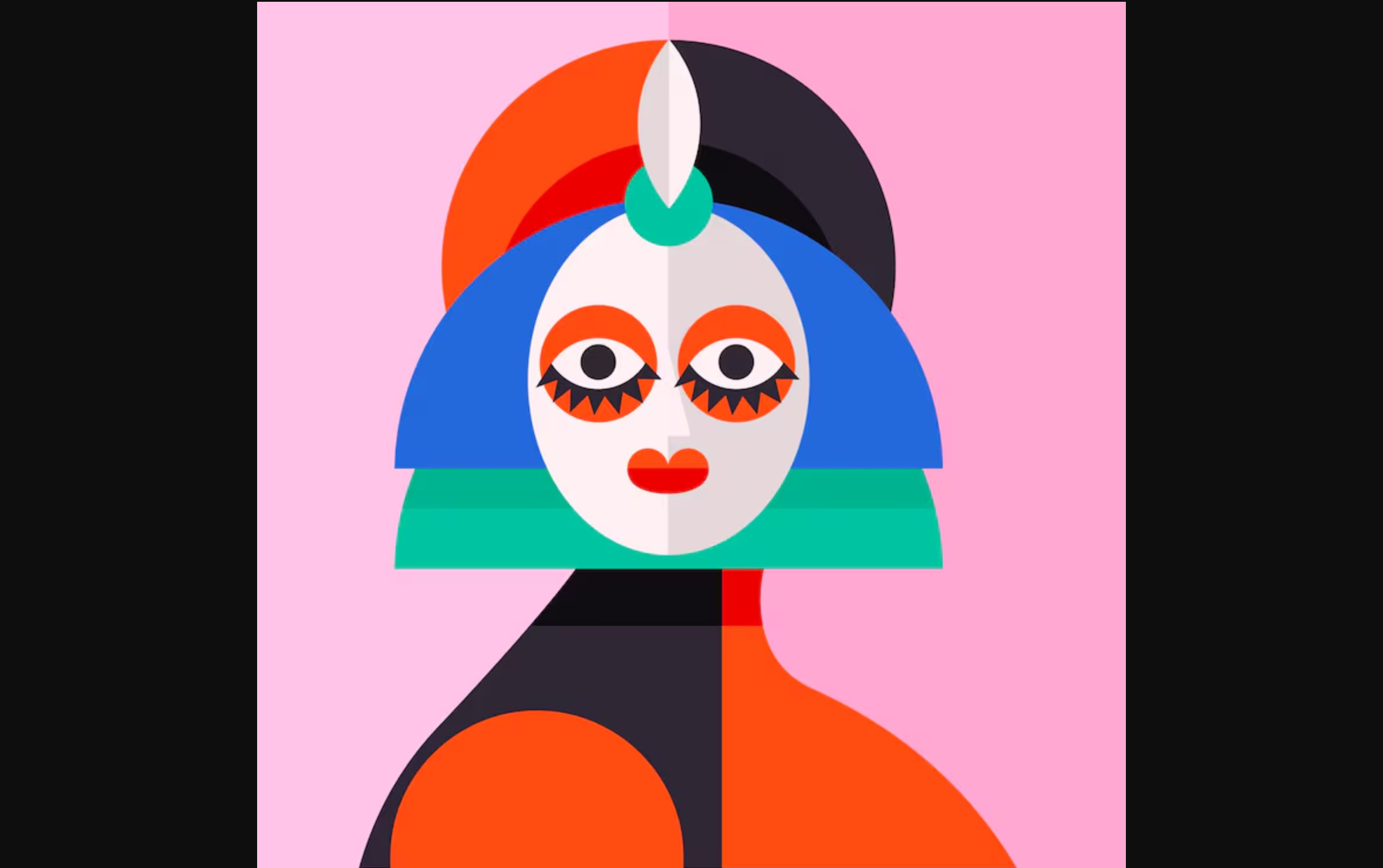 Interface of abstract art or patterns