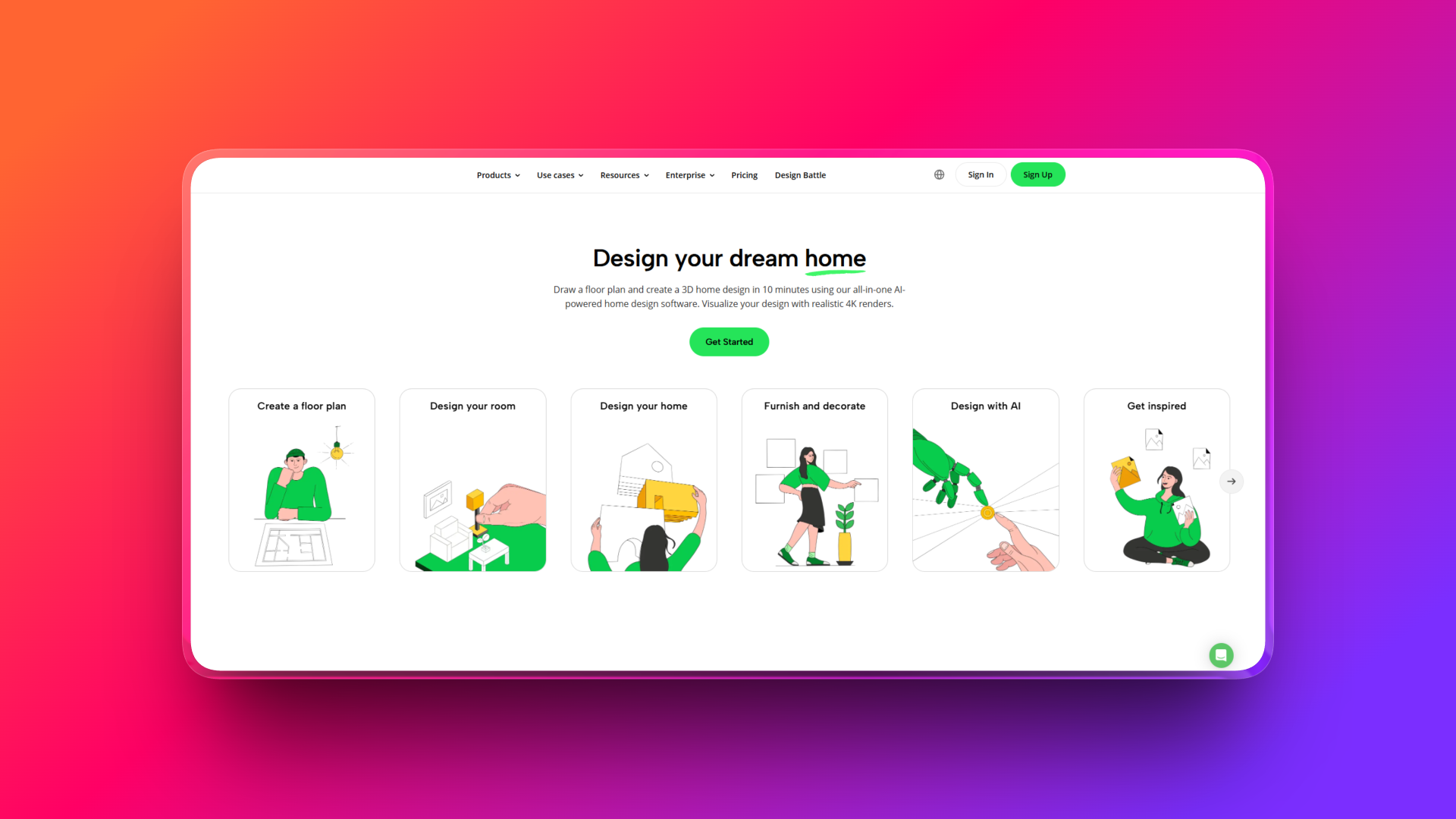 AI floor plan generator by Planner 5D