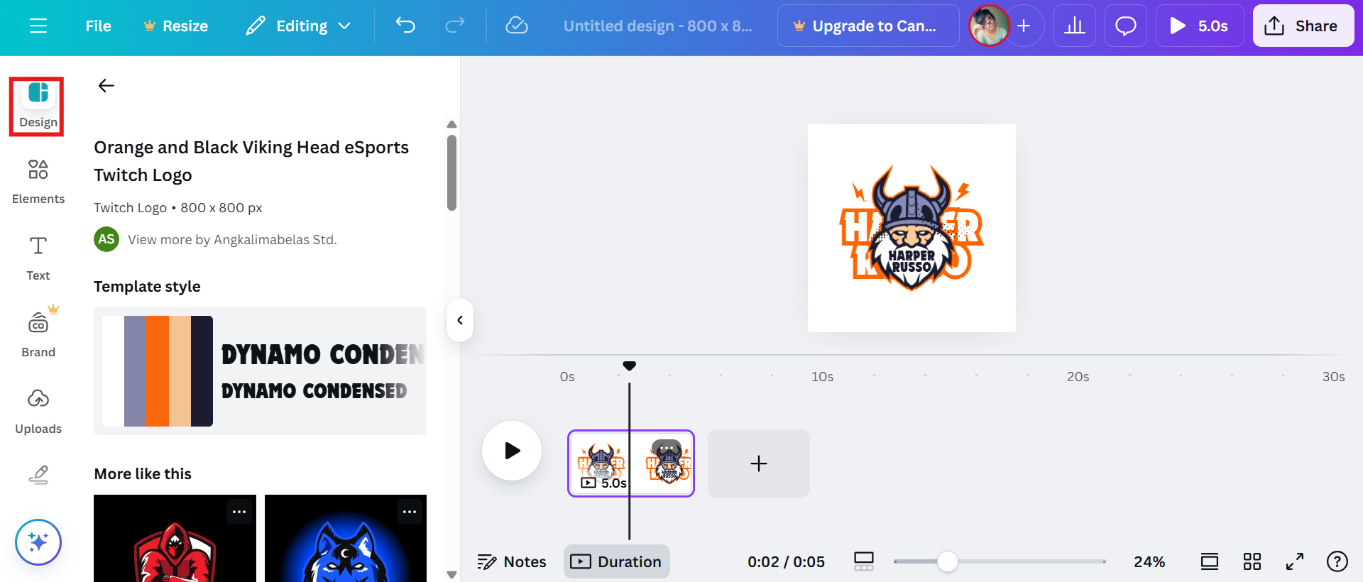 Wählen Sie eine Vorlage aus