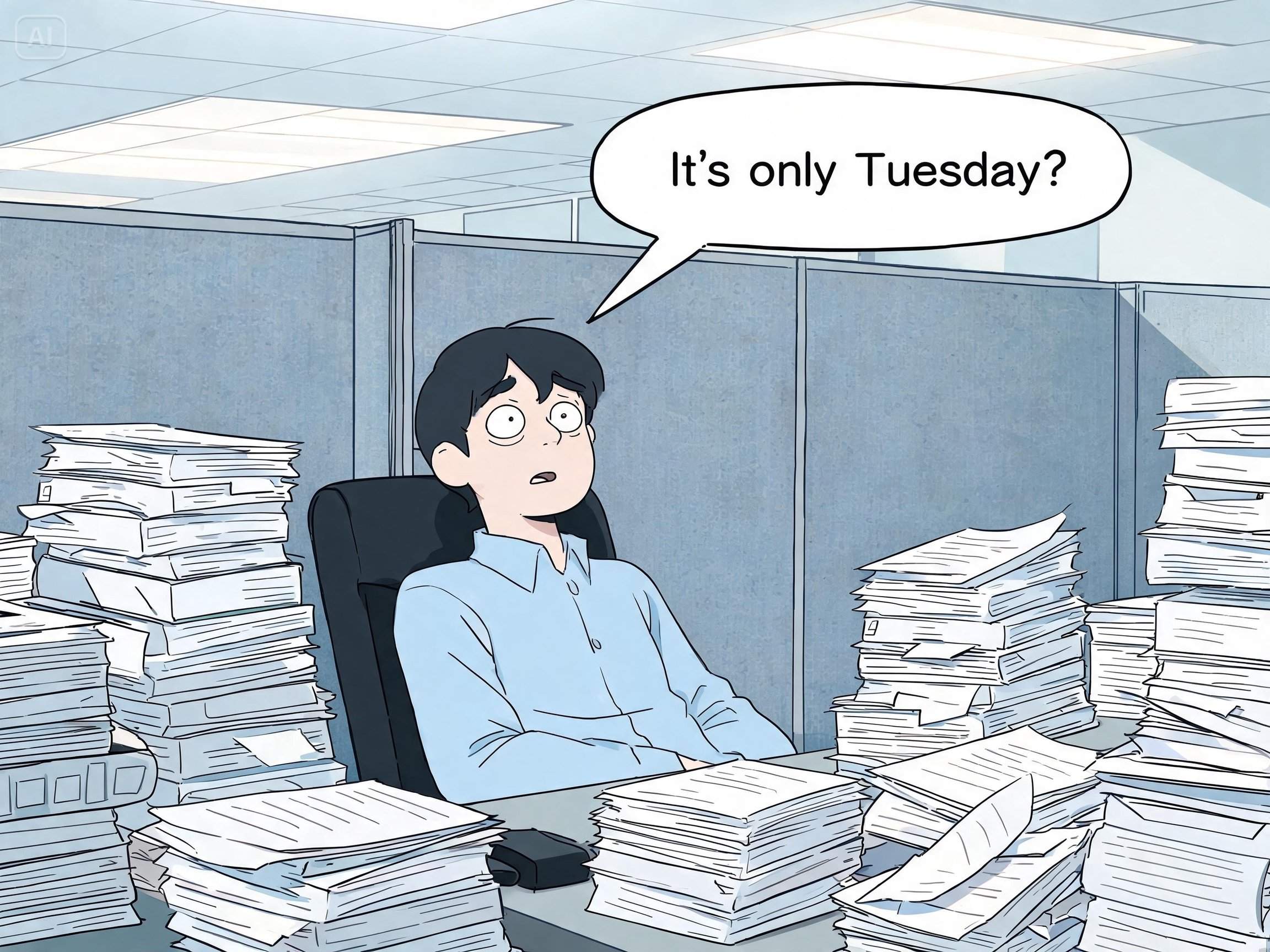 Prompt for a relatable workplace meme