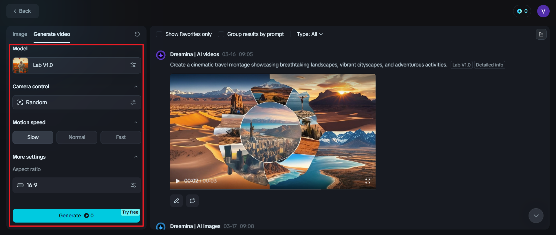 free text to video ai
