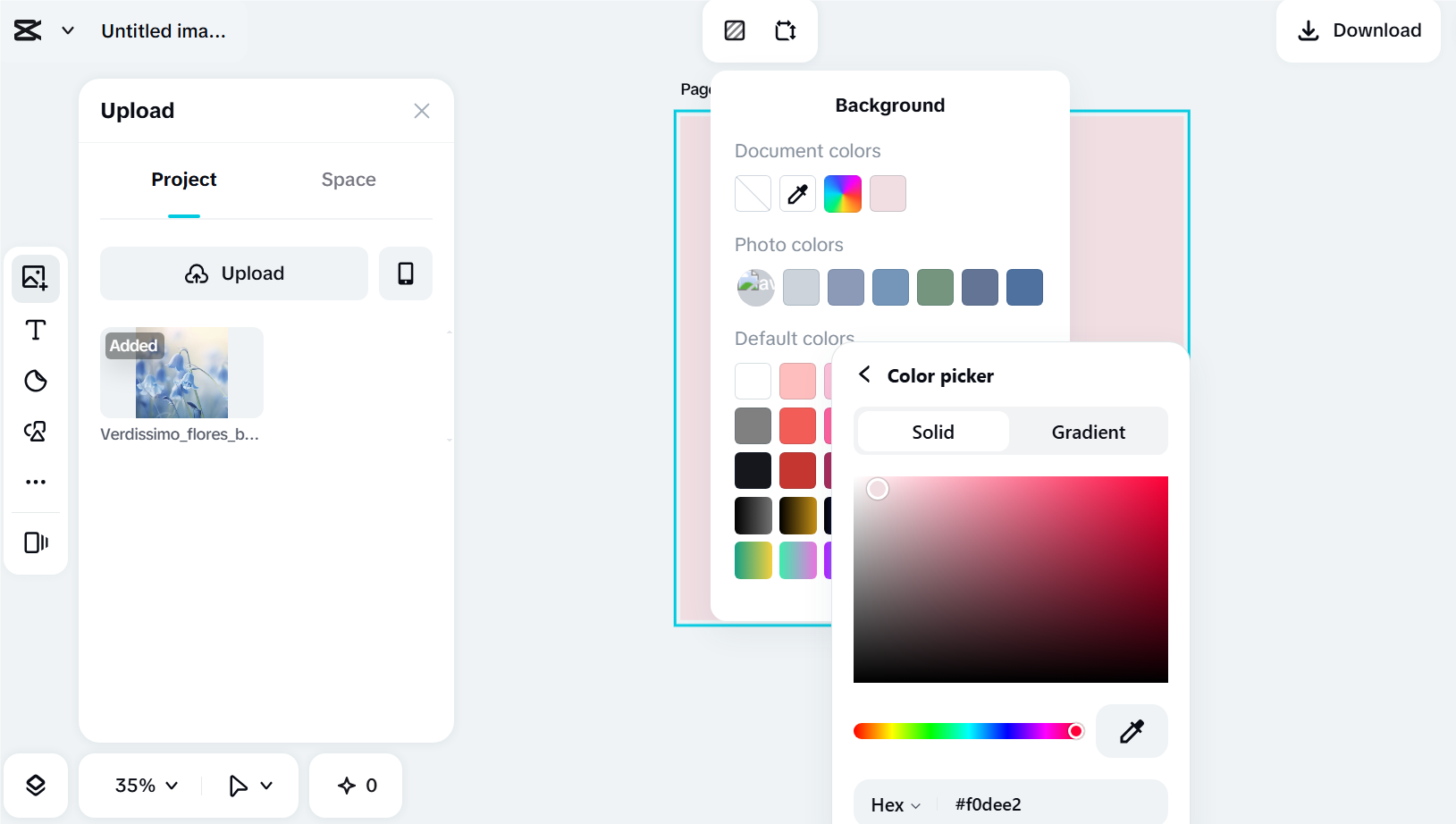 Apply a pastel color