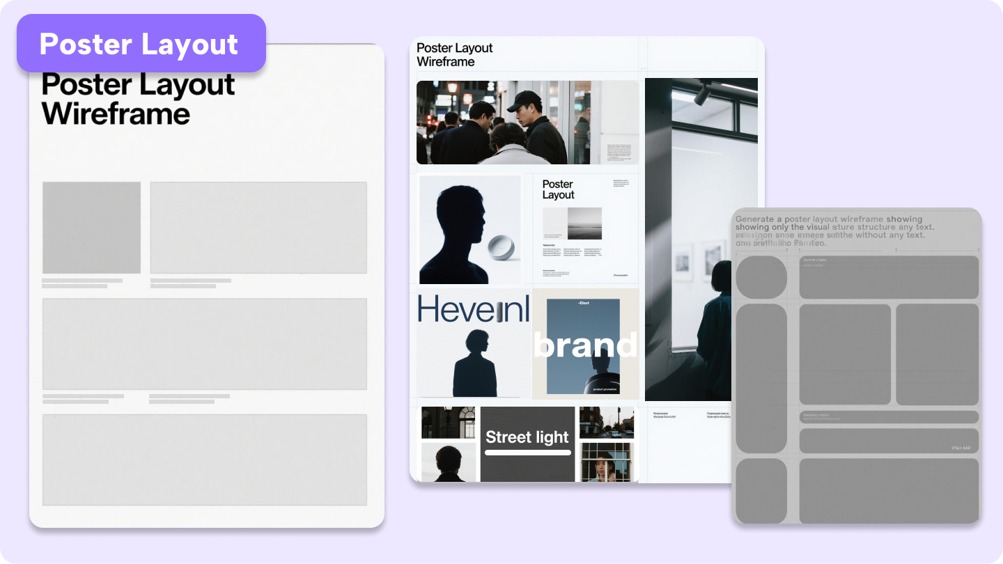 layout pentru poster