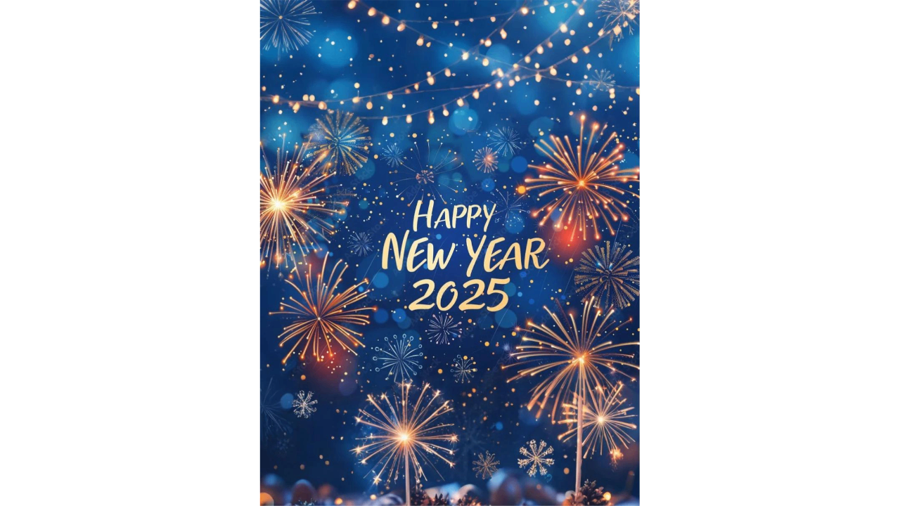 Festive fireworks theme