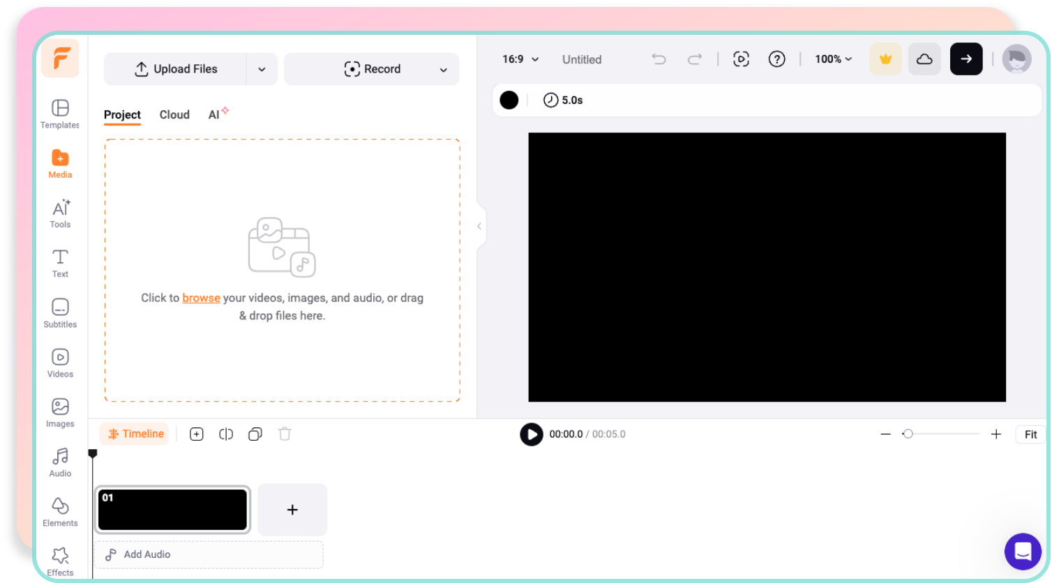 FlexClip's Free Long to Short Video Maker