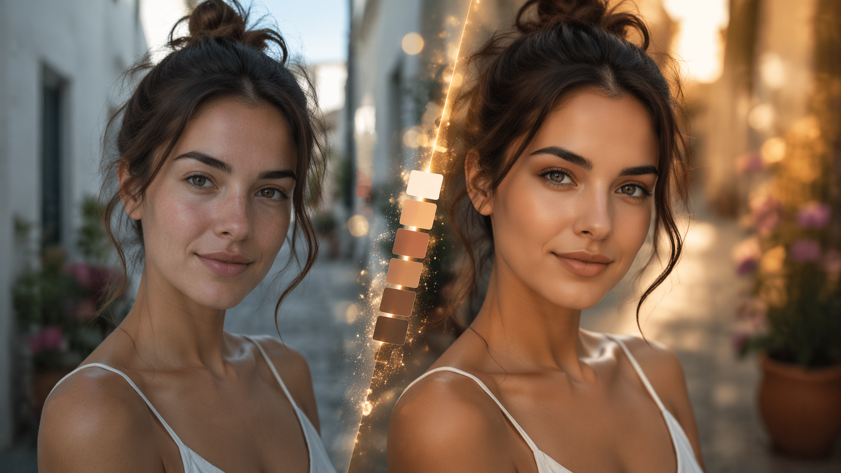 Dreamina Hypic Fotoeditor Prompt Beispiel 1: Cinematic Portrait Edit