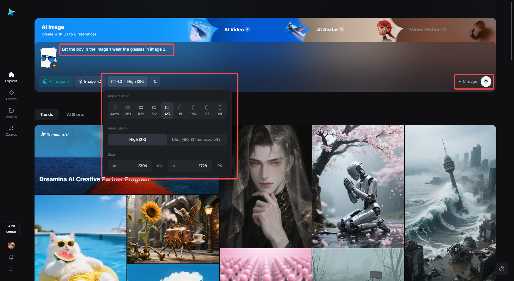 Gözlüğü ekleyin ve tercihlerinizi ayarlayın.