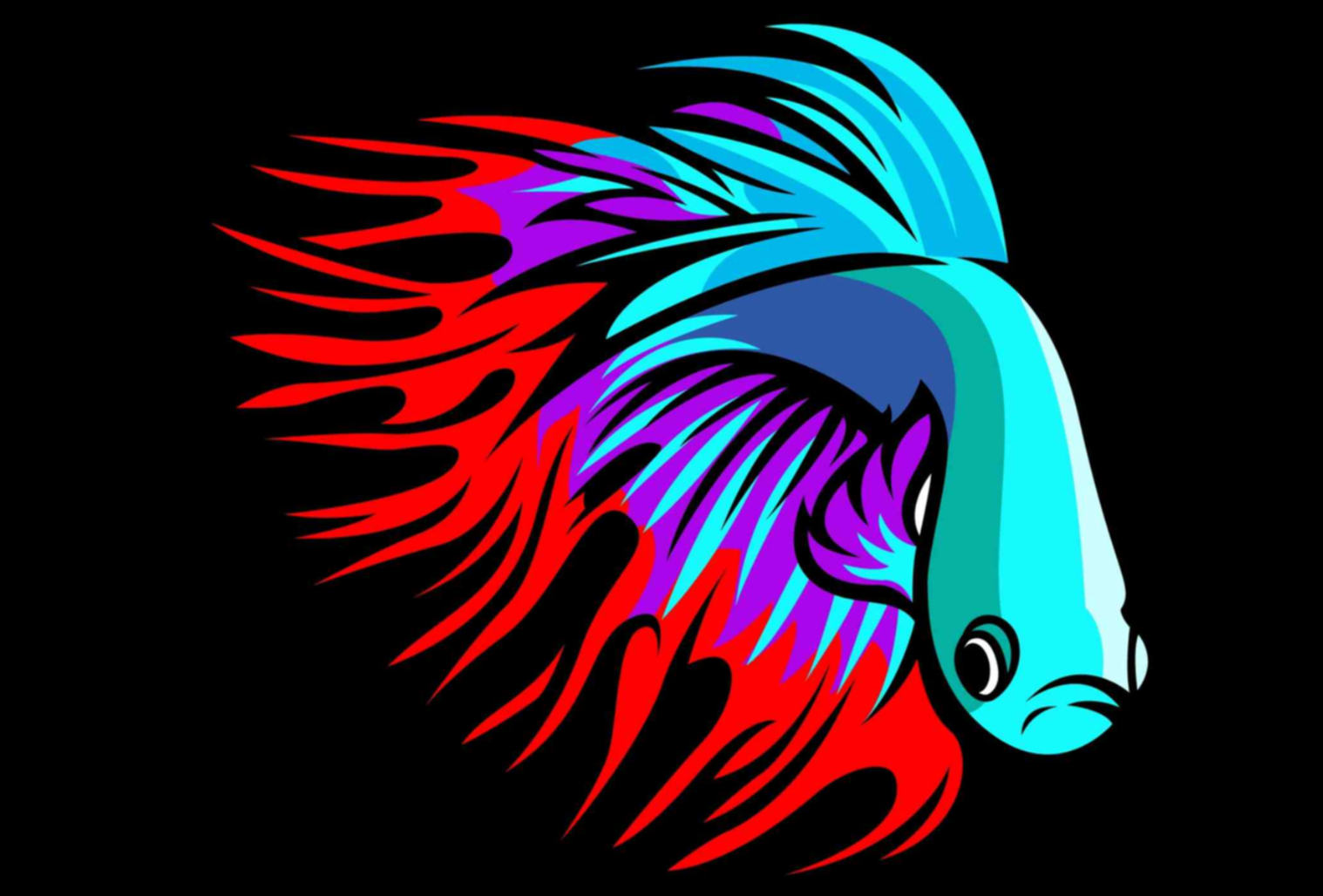 T-shirt logo design with trendy gradient effect